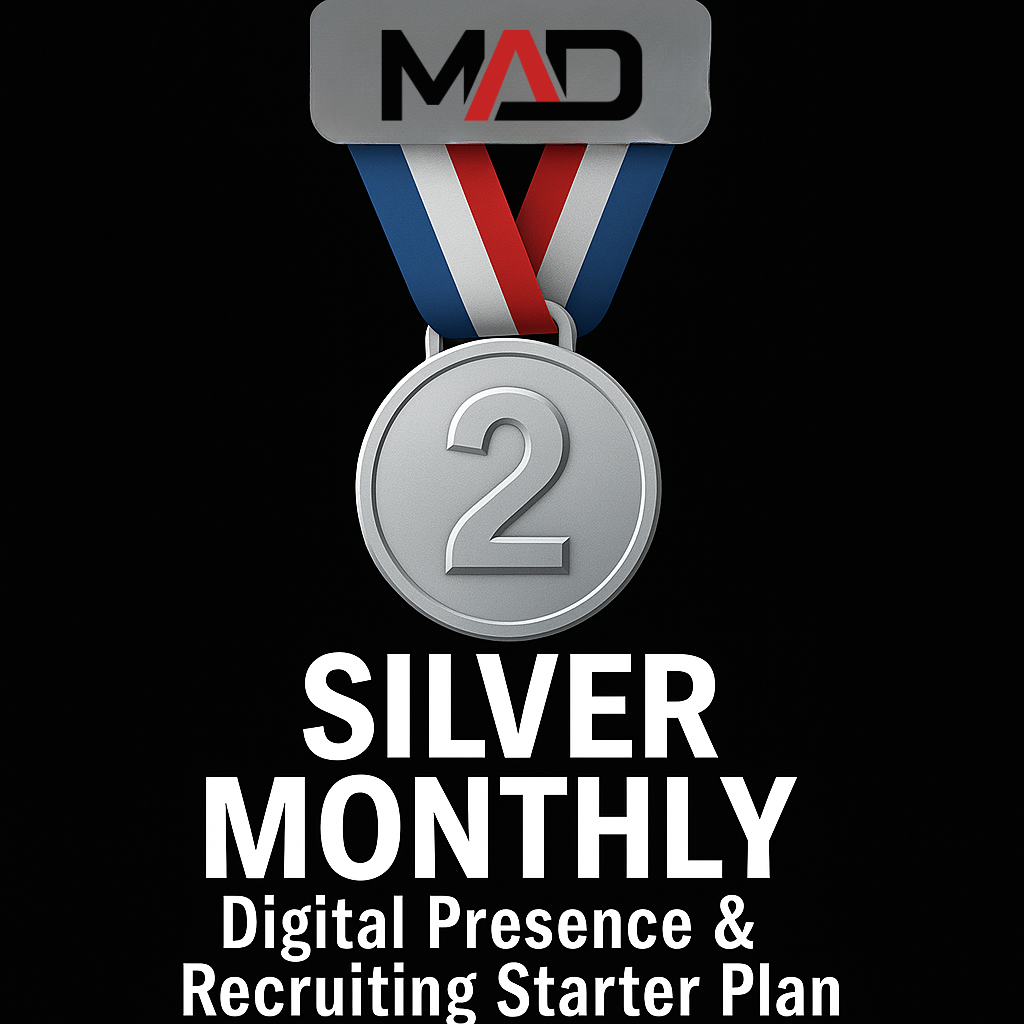 MAD Silver Monthly – Digital Presence & Recruiting Starter Plan