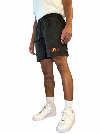 MAD Quality Nylon Shorts - Stylish, Urban, Comfortable for Athletes and Sports Fans - Join the Exclusive MAD Movement