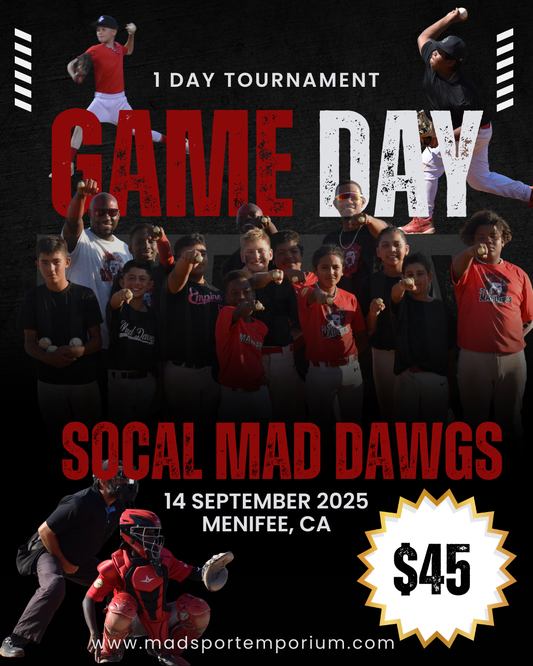 12u 1-Day Tournament - Sunday - September 14 - Menifee/Temecula