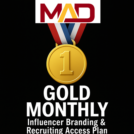 MAD Gold Monthly – Influencer Branding & Recruiting Access Plan