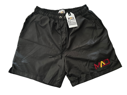 MAD Quality Nylon Shorts - Stylish, Urban, Comfortable for Athletes and Sports Fans - Join the Exclusive MAD Movement